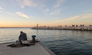  Rimini im Winter: Fantastische Lichtspiele am verwaisten Strand